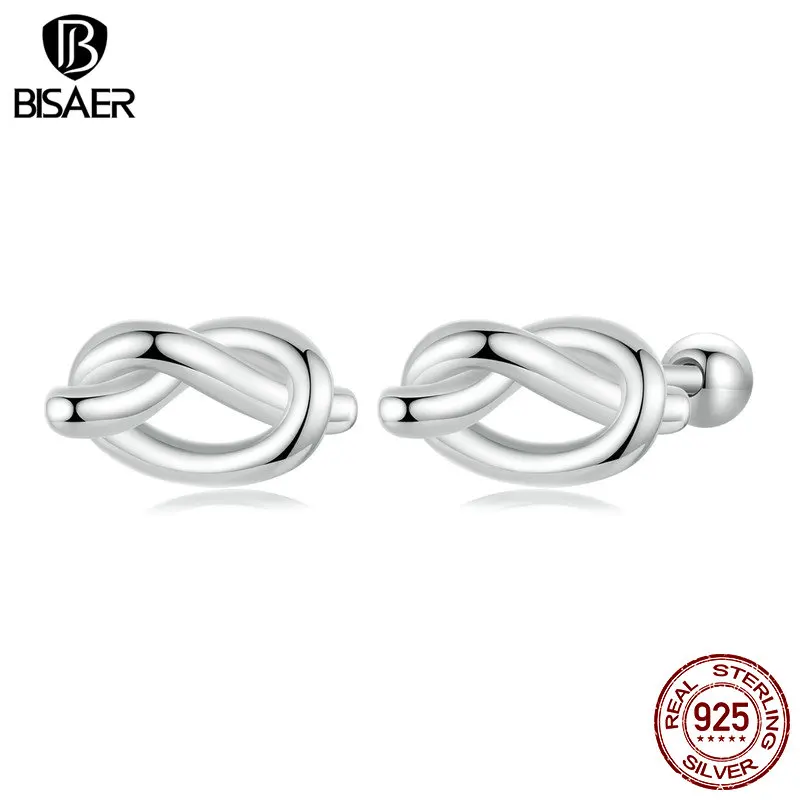 

Серьги-гвоздики из серебра 925 пробы с узлом