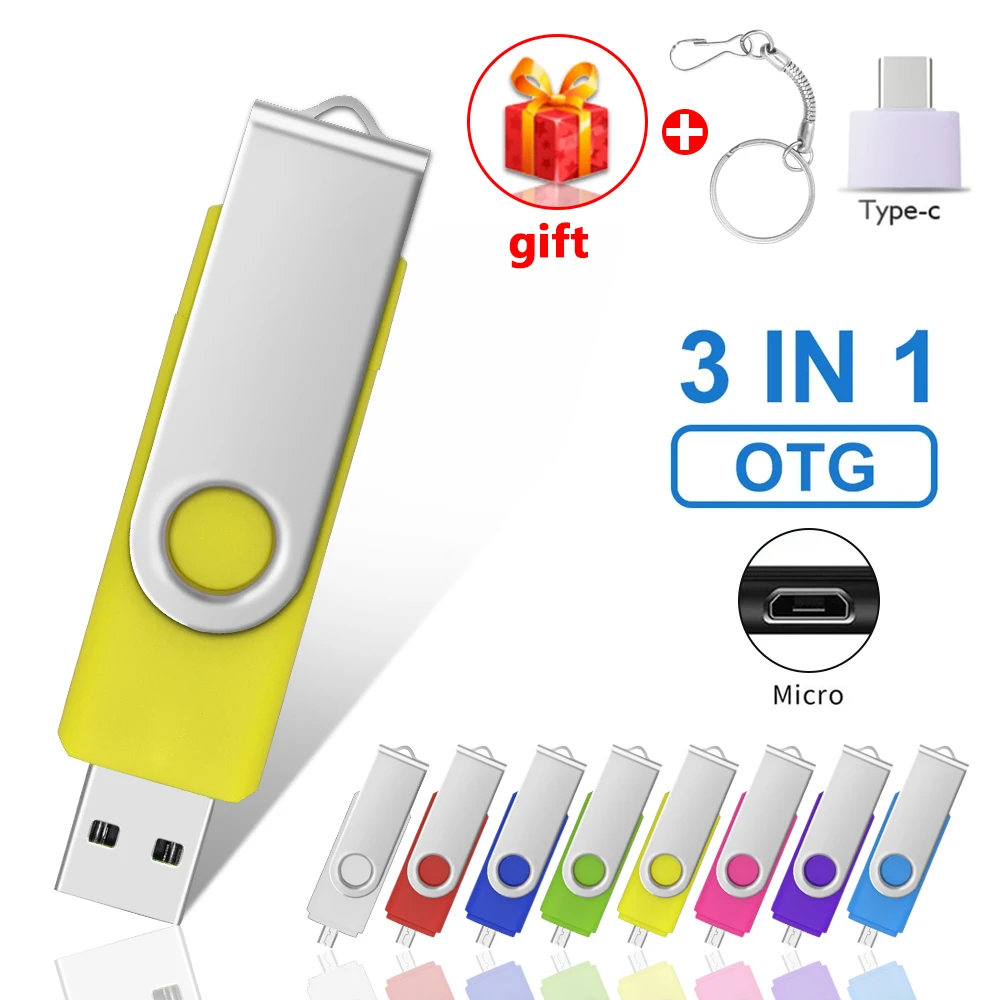 

Key Type C OTG USB Flash 16GB 32GB 4GB Usb Flash Drives 128GB 256GB 64GB Pendrive USB Stick for Android Pen Drive Cle USB 2.0