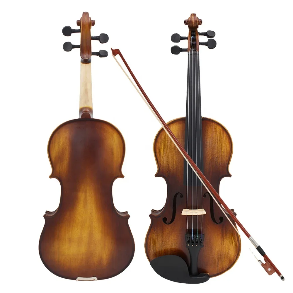 

Wholesale High Quality professional handmade antique solid wood 4/4 violin Aston AV-508,musical instruments suit