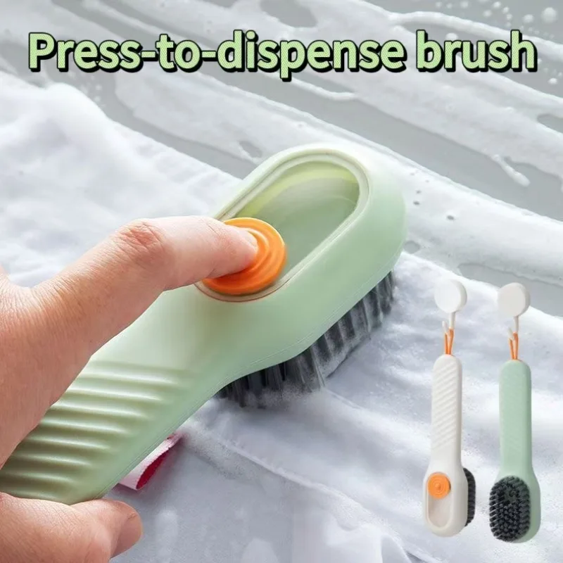 1/2/3PCS Multi-Function Automatic Liquid Discharge Cleaning Brush–Shoe Brush & Clothes Cleaner,Perfect Household Cleaning Tool