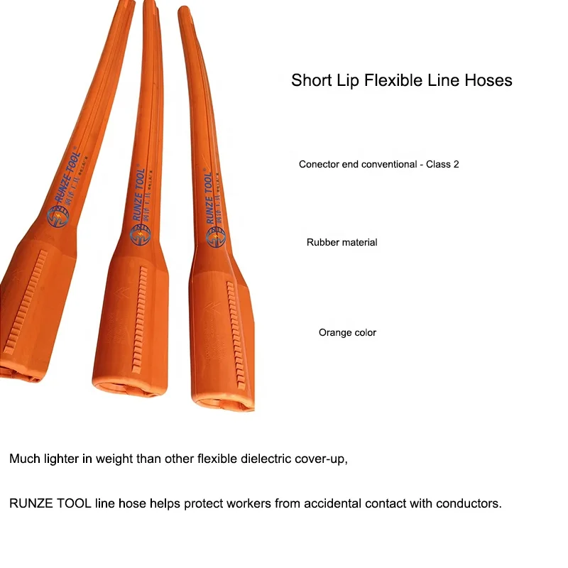 RUNZE TOOL 20KV Rubber Material Short-Lip Flexible Line Hose Class 2