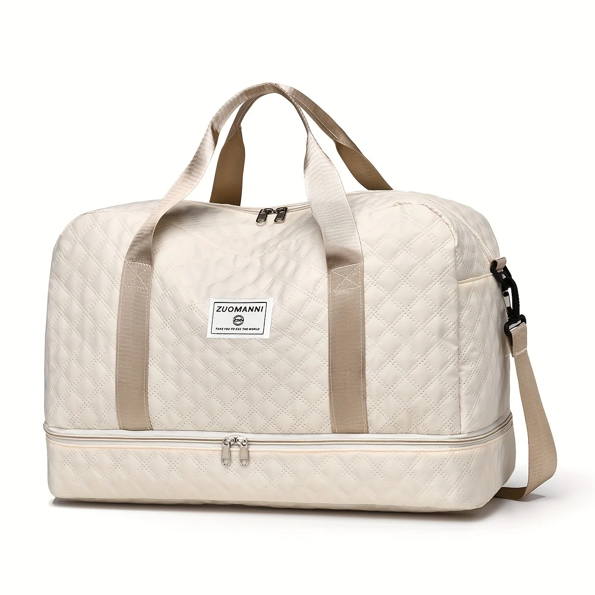 Lässige Nylon-Reisetasche, Große Kapazität für Sport- und Fitness-Aufbewahrung, Tragbare Weekender-Übernachtungstasche mit Mehreren Fächern – Detail 25