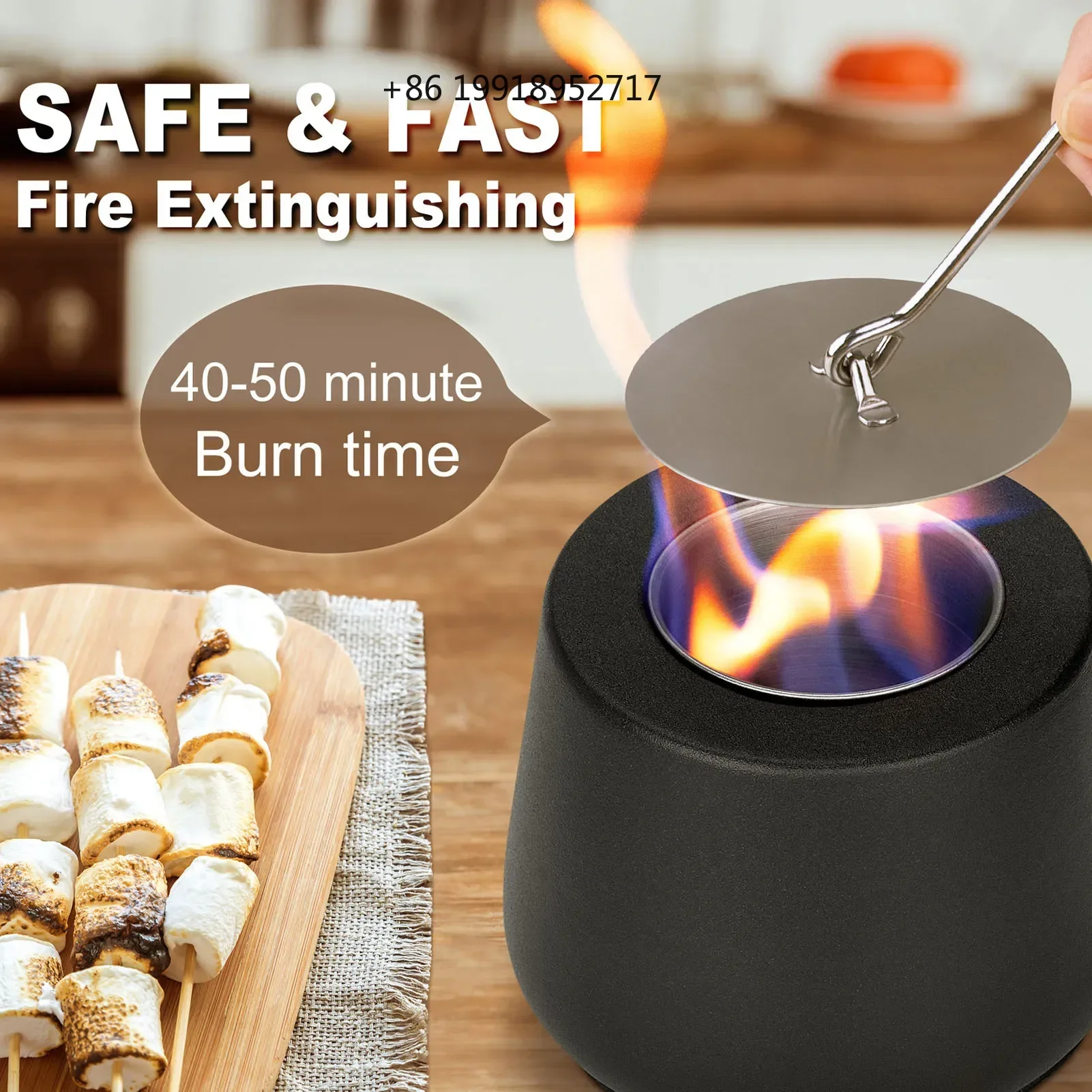 Tabletop Stoves Tabletop Fire Pit Bowl Smokeless Burning Portable Table Top Fireplace Fire Bowl for Indoor Outdoor JJ431