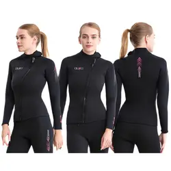 Winter Men Women 3MM Neoprene Scuba Diving Top Jacket And Pants Two Pieces Separate Wetsuit Snorkeling Surfing Thermal Swimsuit