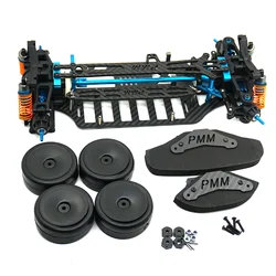 1/10 Car Frame Aluminum Alloy For Tamiya TT01 TT01E  RC Car Part Shaft Drive Frame Body Components RC Upgrade Part