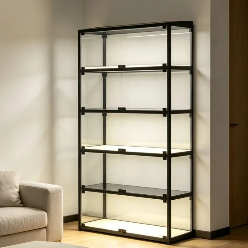 custom.Custom Glass Display Cabinet Long-lasting Multi-functional Led Showcase