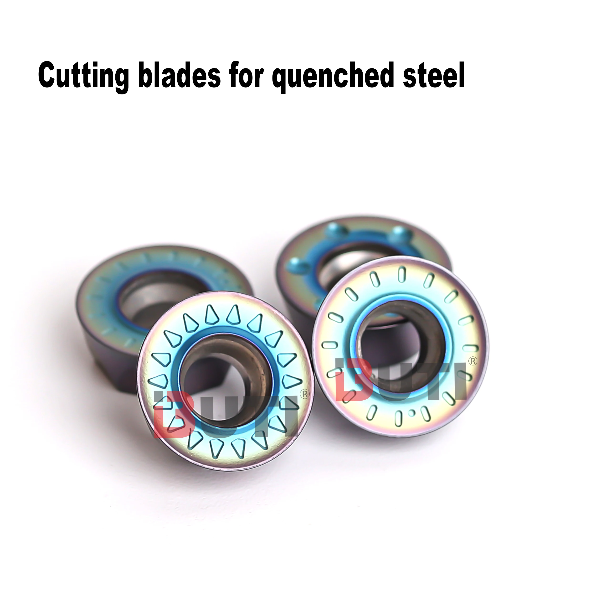 Sisipan Penggilingan Melingkar Warna-warni RPMT08T2MOE-JS RPMW1003MO-TT Pisau Karbida Pusat Mesin CNC untuk Pengolahan Baja yang Dihaluskan