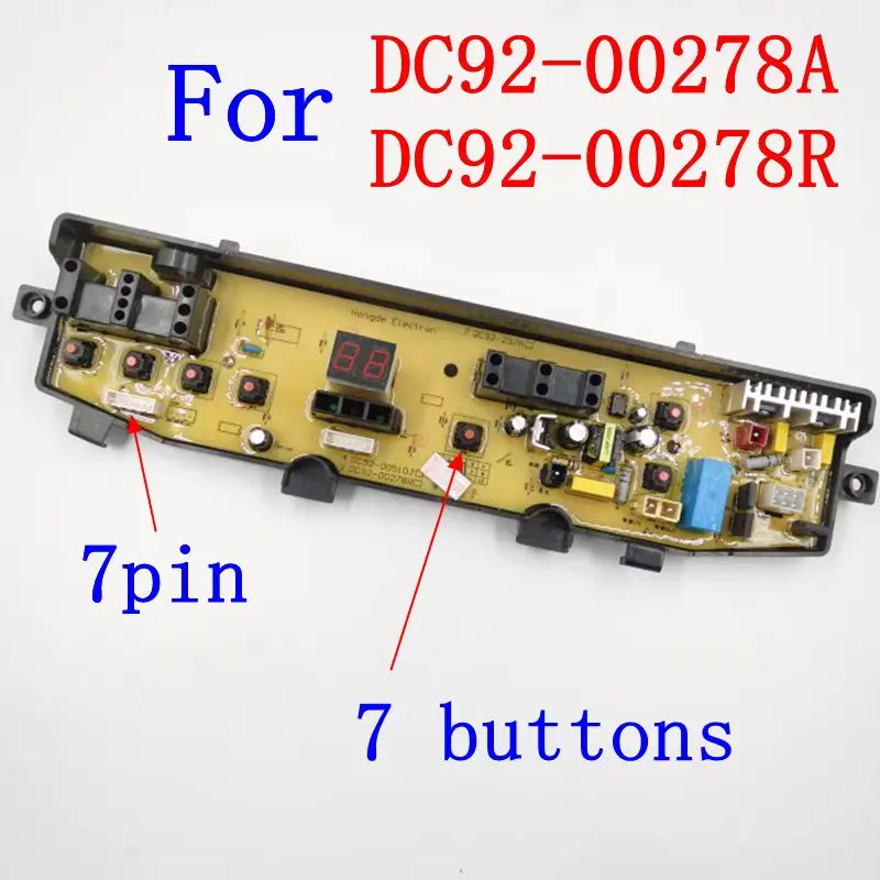 For Samsung drum washing machine computer motherboard DC92-00278A DC92-00278R parts