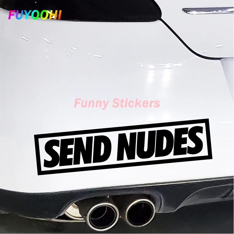 FUYOOHI Play Stickers Send Nudes Car Sticker Reflective Body Window Bumper PVC Sticker Waterproof Vinyl Decal Auto Accessories