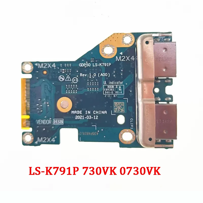 NEW Genuine LAPTOP Replace IO USB Board For Dell Alienware m15 R6 GDP50 LS-K791P 730VK 0730VK