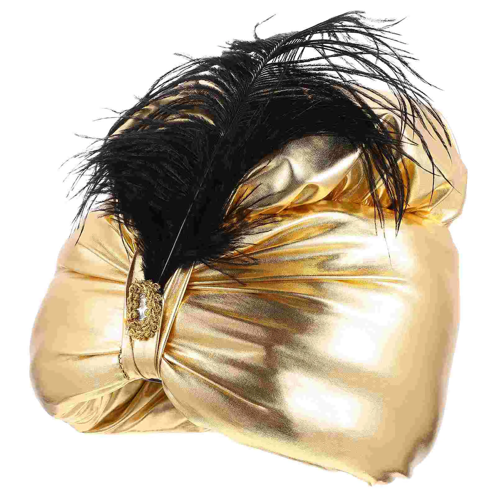 صورة زينة عمامة غطاء الرأس ، قبعة السلطان العربية خمر ، المرأة العربية غطاء رأس الأمير العربي ، هالوني #1