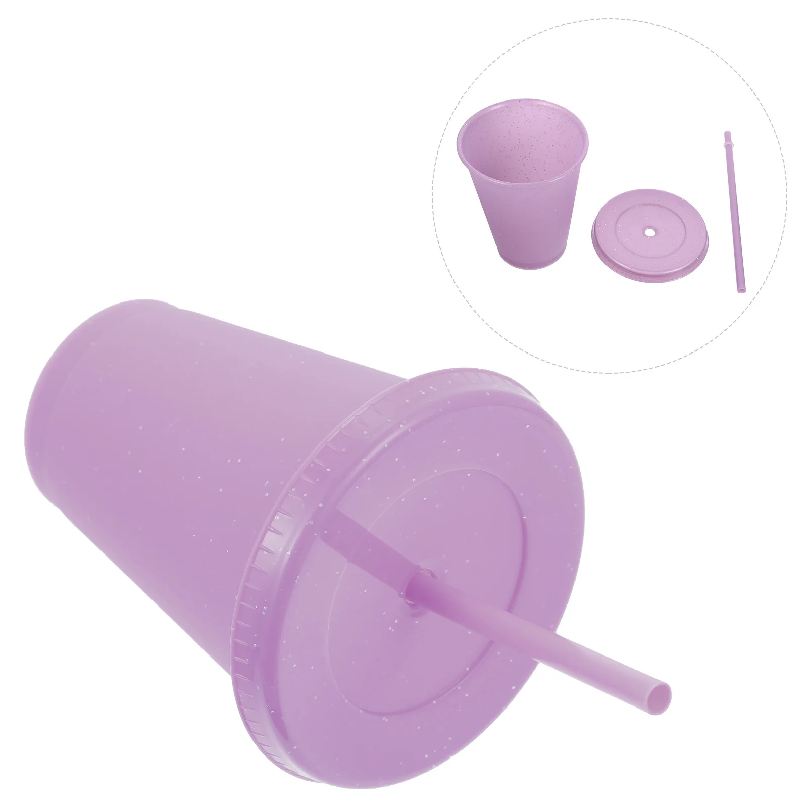 

Straw Cup Premium Leak-Proof Dust-Proof Seal Lid Bpa-Free Drinking Bottle For Kids Children Plastic Water Cup Practical Storage