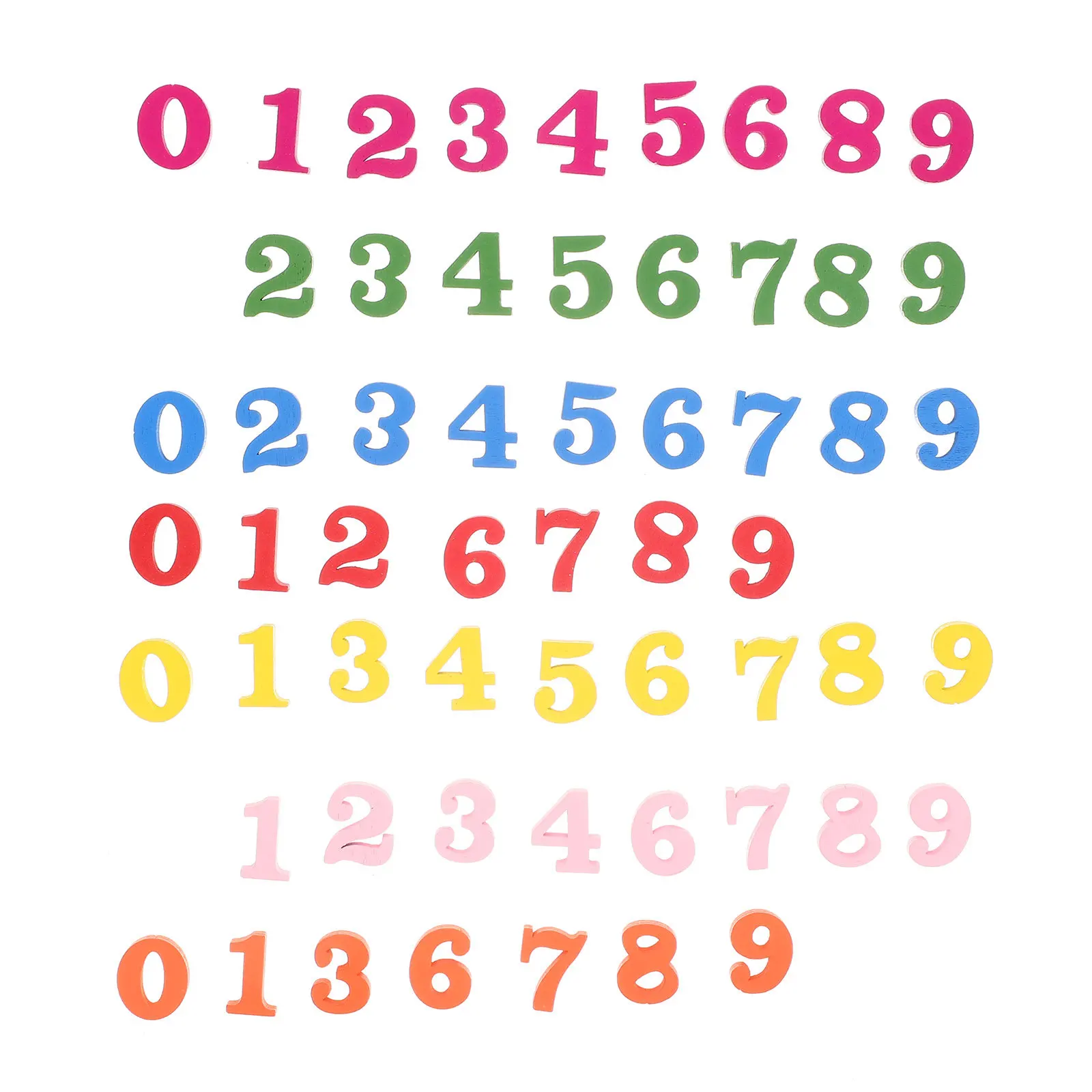 200Pcs Wood Numbers Colorful Educational Blocks for Kids Math Cognitive Learning Play Number Toys Toys Colorful