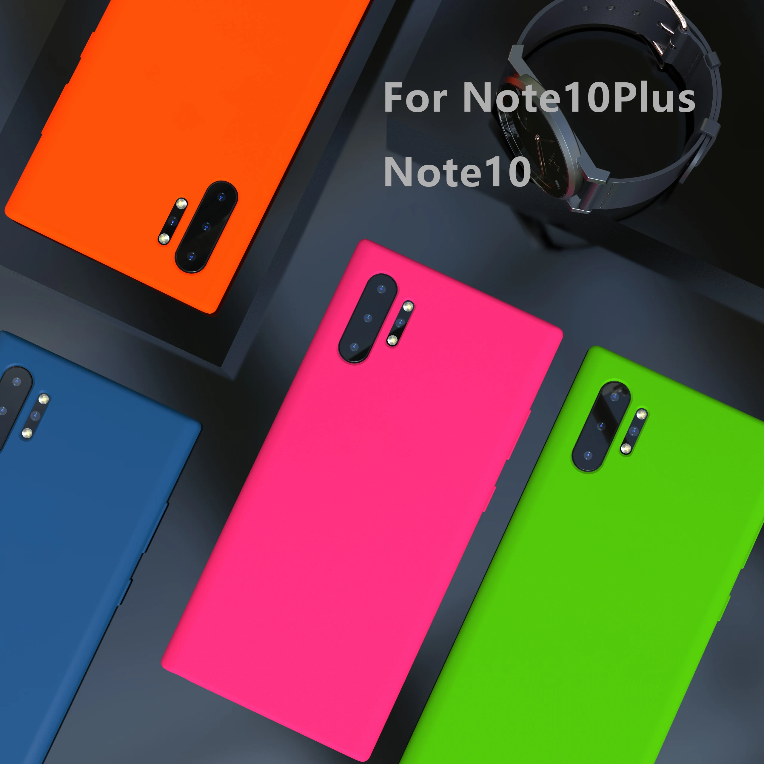 For Samsung Galaxy Note10 Plus Case High Quality Soft Silicone Cover Silky Touch Protective Shell Note10 Note10+