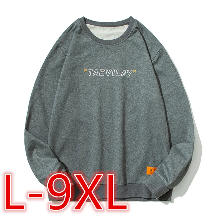 

Men Sweatshirt Big Size Loose Sweater Plus Size Pullover Long Sleeve T-shirt 8XL Sport Tops Hoodies Sudaderas Hombre