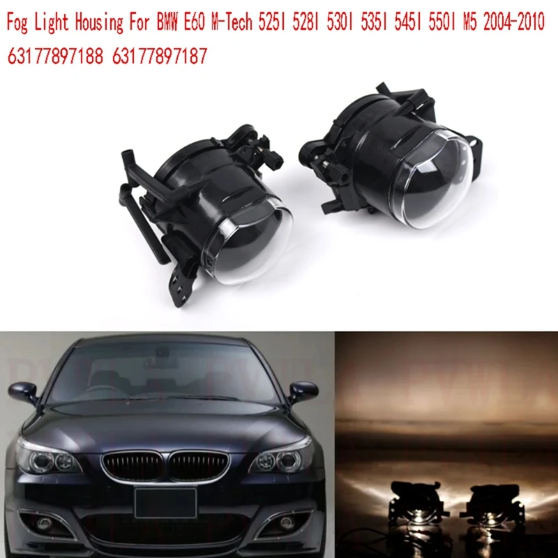 Front Fog Light Without Bulb Lamp Housing For BMW E60 M-Tech 525I 528I 530I 535I 545I 550I M5 2004-2010 63177897188