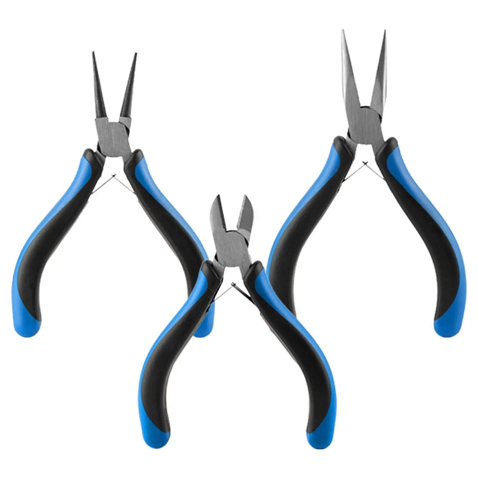 3x Pliers,Supplies Sturdy Non Slip Grip Carbon Steel DIY Jewelry Making