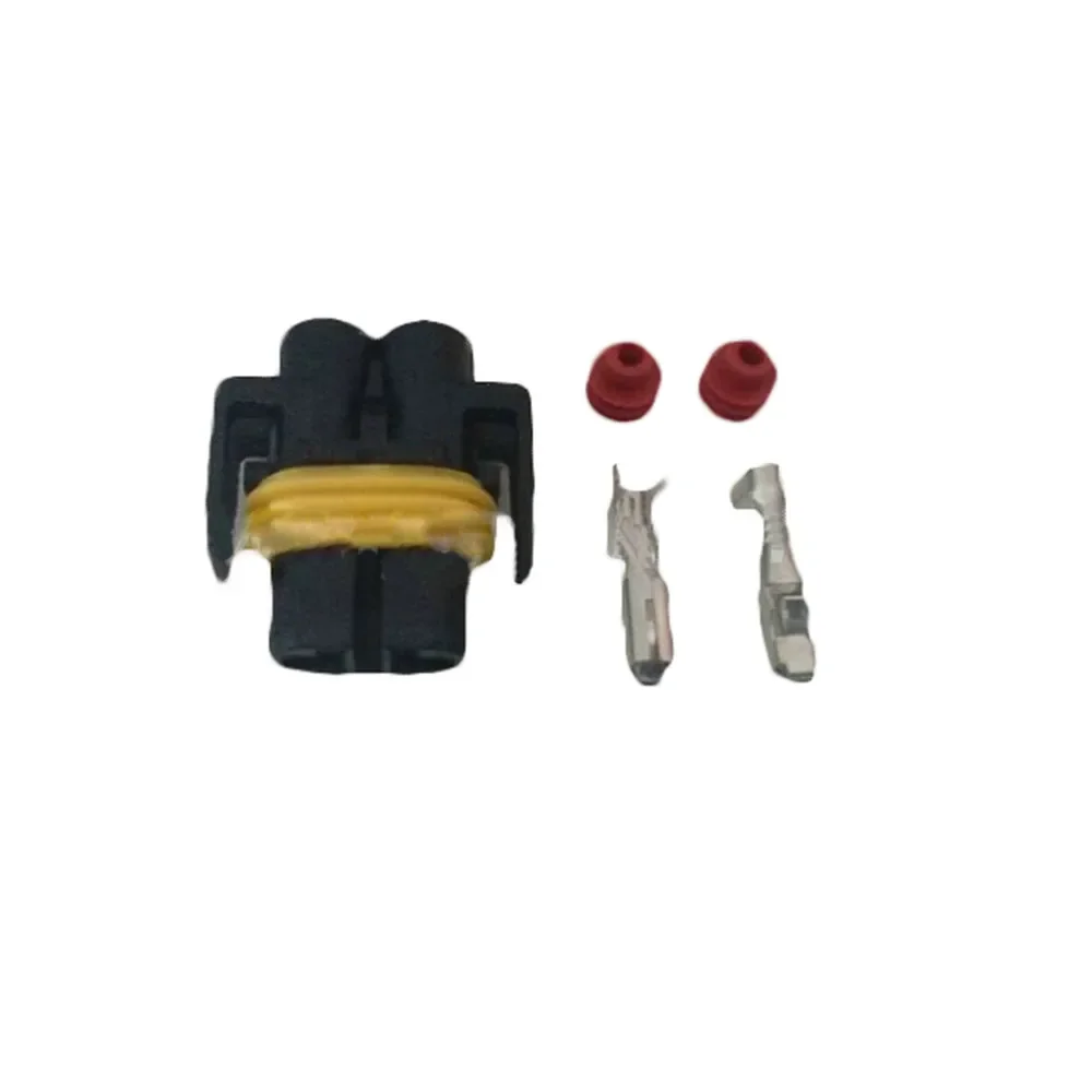 5/10/20/50/100sets 2pin Auto Black Metri-Pack 280 Sealed Female Pigtail Delphi 12124819 12124817