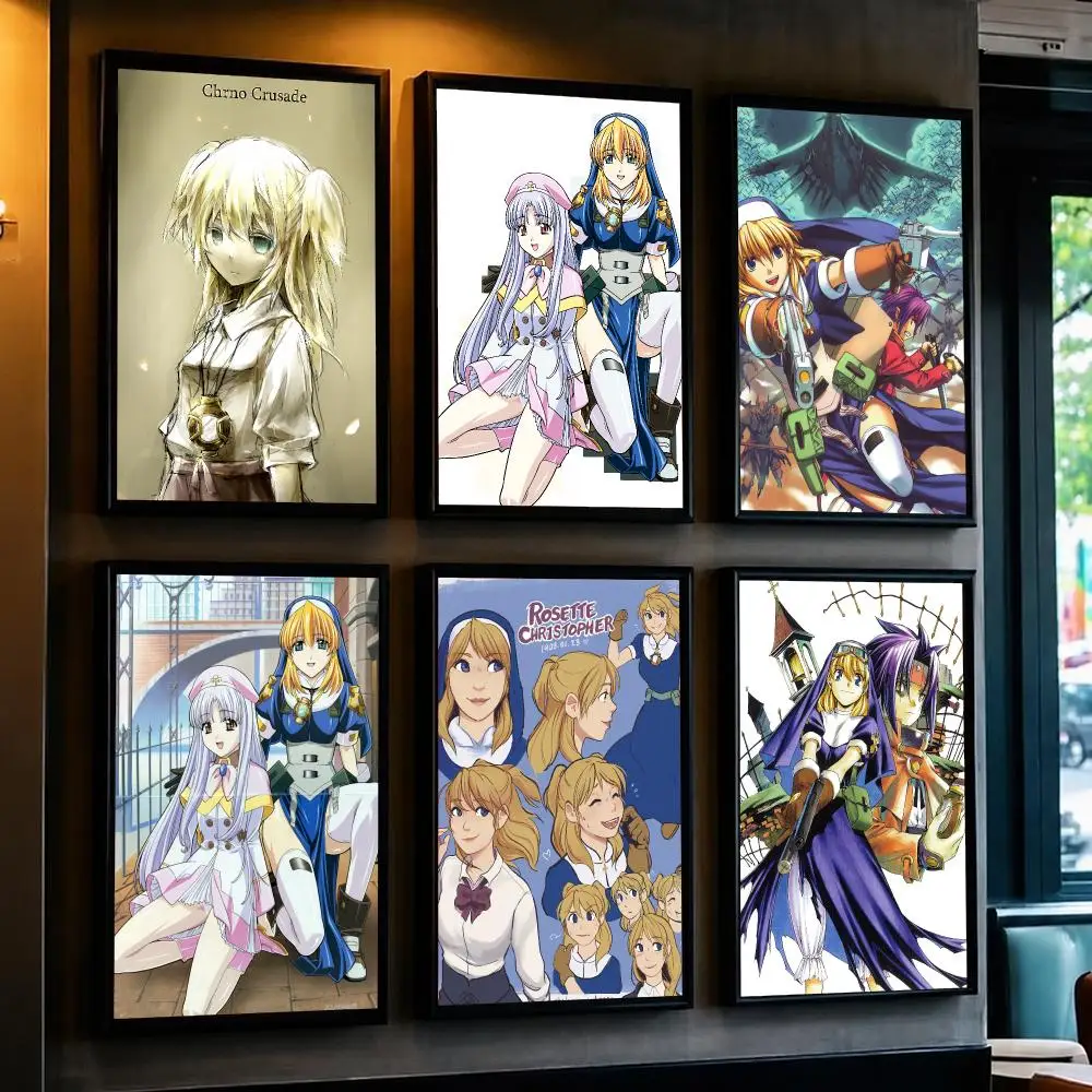 anime C-Chrono Crusade-E Poster Removable Wall Sticker for Home Cafe Bar Office Interior Decor