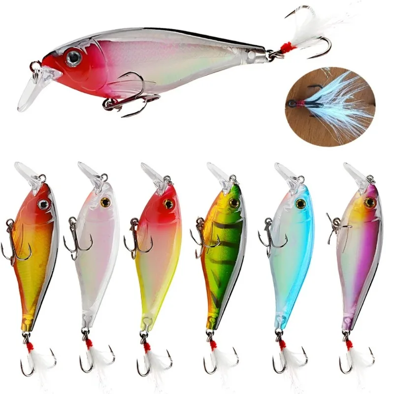 

Big Fatty Floating Water Mino Fish Bait 12.3G/8.5CM Wide Tongue Plate Hard Bait Sound Bead Bionic Bait