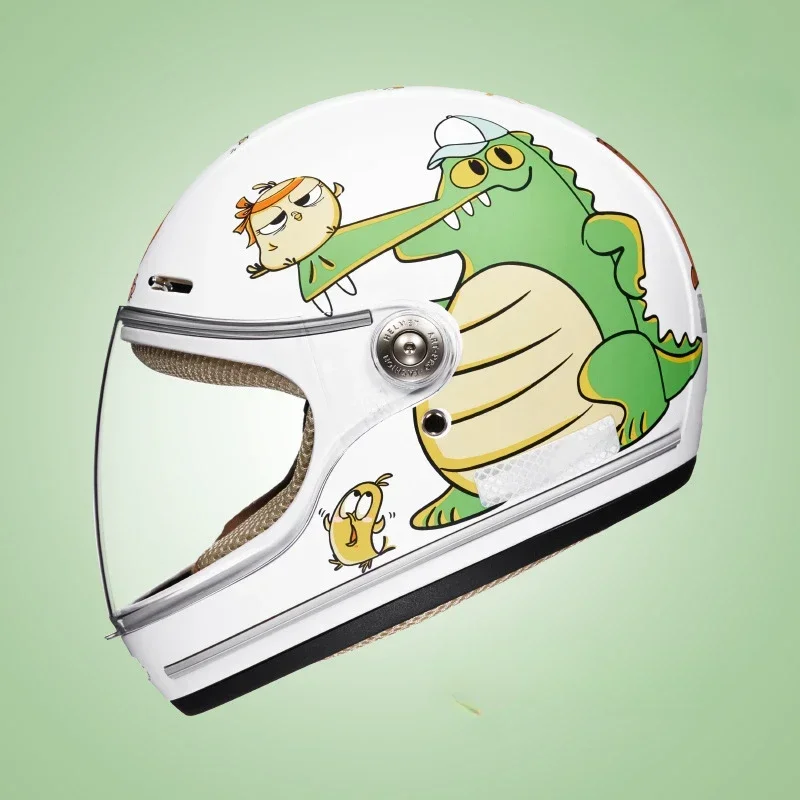 New trendy children's helmets cute cartoon motorcycle helmets children's motorcycle helmet for all seasons full face kids helmet