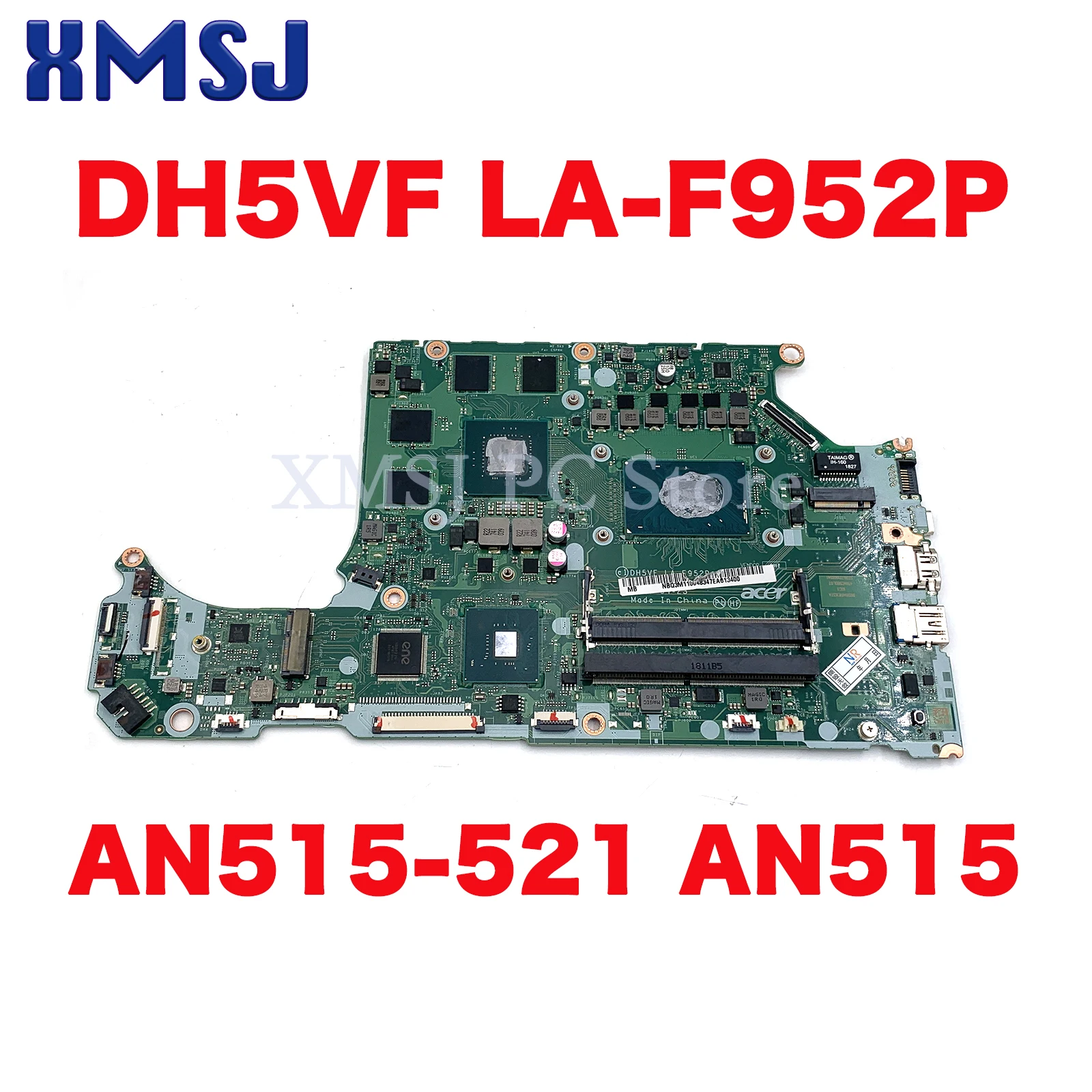 

For ACER AN515-52 AN515-53 Laptop Motherboard LA-F952P Motherboard CPU I5-8300H/i7-8750H/GPU GTX1050/GTX1050TI RAM DDR4 TEST OK