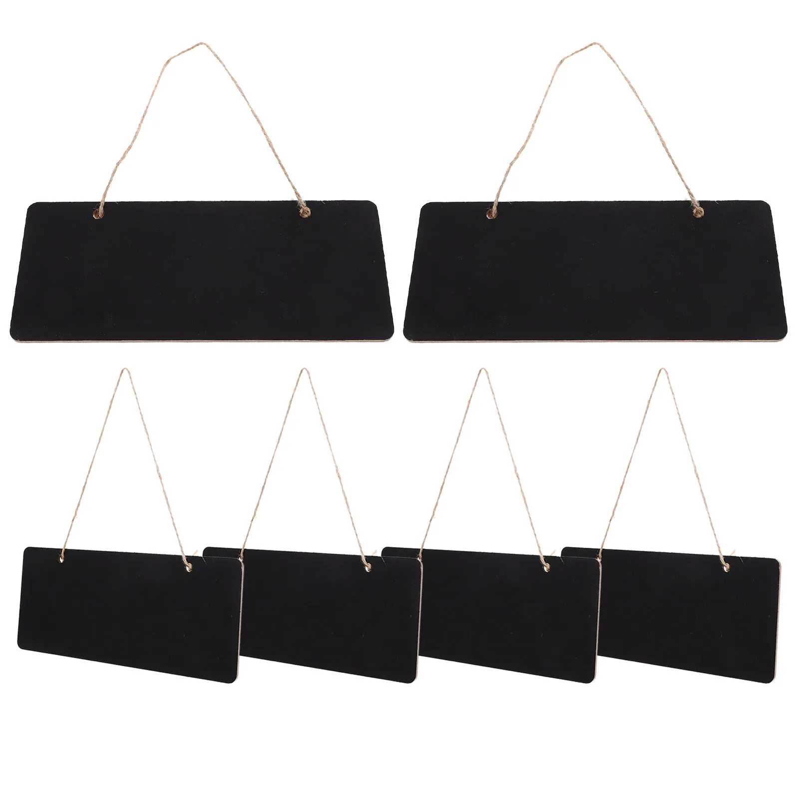 10Pcs Wooden Hanging Chalkboard Sign Small Wall Door Message Board Erasable Chalkboard for Home Store Restaurant Kitchen Decor