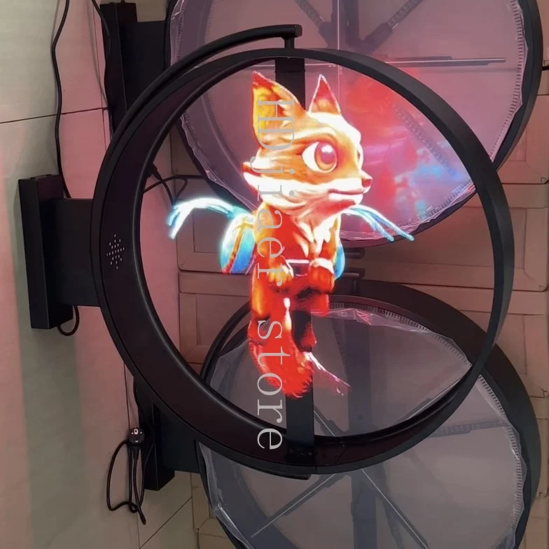 

Outdoor Wall Mounted Waterproof 3D Holographic Light Emitting Diode Fan Display Single/Double Side Logo Display 3D Holographic