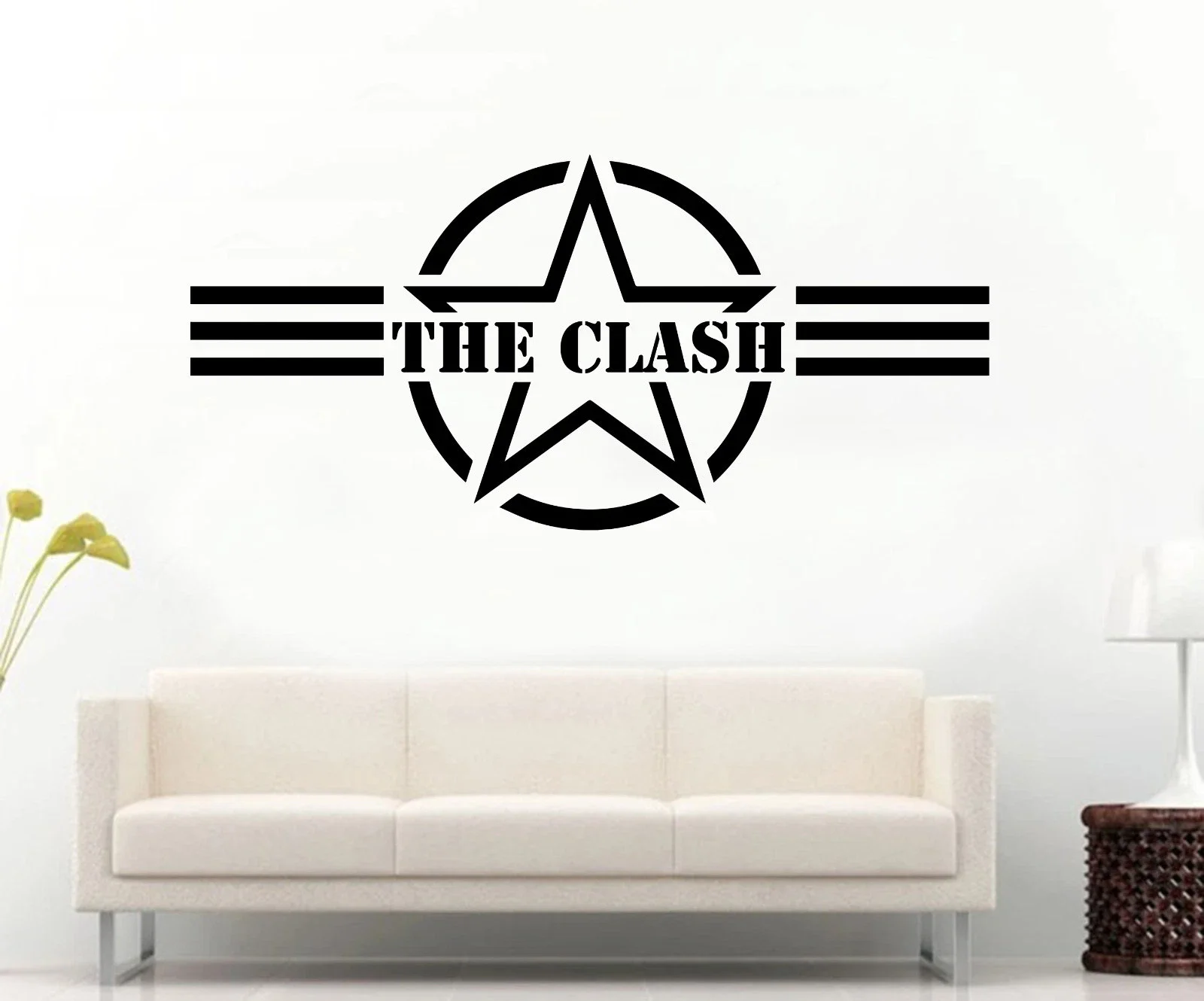 THE CLASH  Wall Sticker Decal Decor Vinyl Art Poster  removeable  self-adhesive