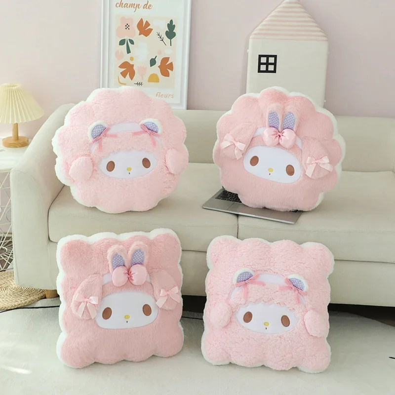 Sanrio Hello Kitty Seat Cushion My Melody Sweet Piano Back Cushion Chair Floor Thickened Very Soft Sitting Cushion Home Decor