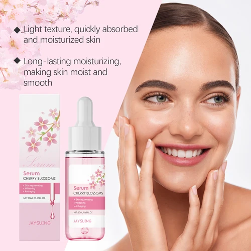 Imagen 2 del producto Esencia Facial de flores de cerezo hidratante antiarrugas suavizante refrescante cuidado de la piel Facial suero hidratante antienvejecimiento Sakura