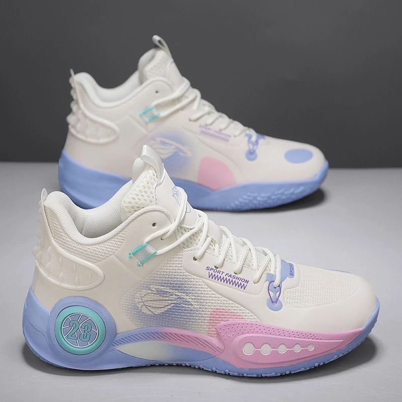 

Новые мужские баскетбольные кроссовки 2026 года: высокие, нескользящие, износостойкие, для молодежи, модные, повседневные, спортивные