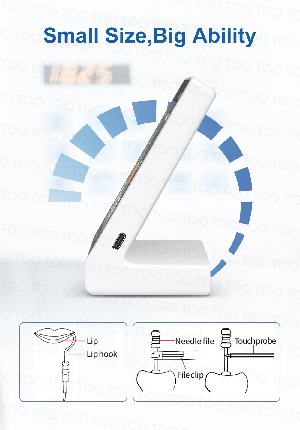 Dental Mini Endo Apex Locator Dentist Endodontics Root Canal Periodontics Measurement Located Instruments with Touch Screen
