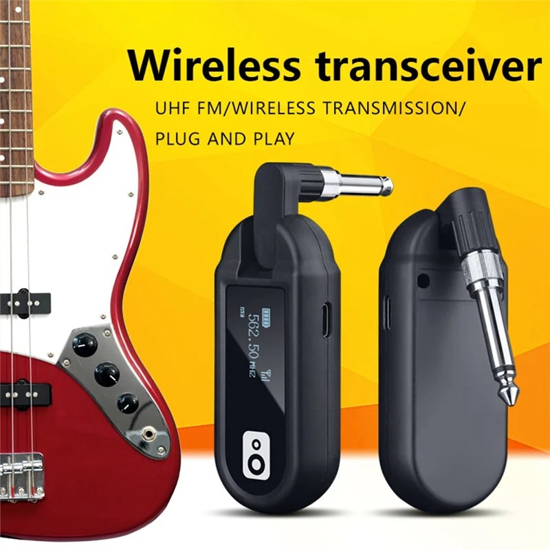M02 UHF Wireless System Transmitter And Receiver For Bass Electric Piano Keyboard Instrument Electric Drum