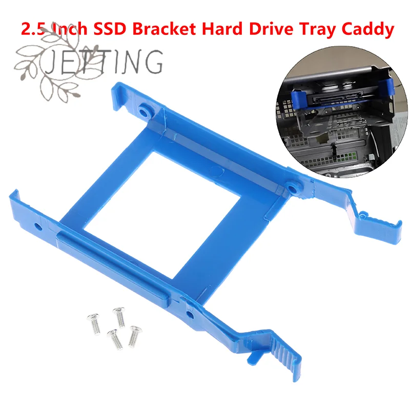 Hot 2.5 Inch SSD Hard Drive Disk Rack Bracket HDD Tray Caddy W/Screw For Optiplex 3070 5070 7070 MT Repair Part