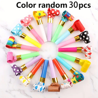 30PCS Colorful Candy-colored Whistles For Party Cheer, Mini Whistles Party Props