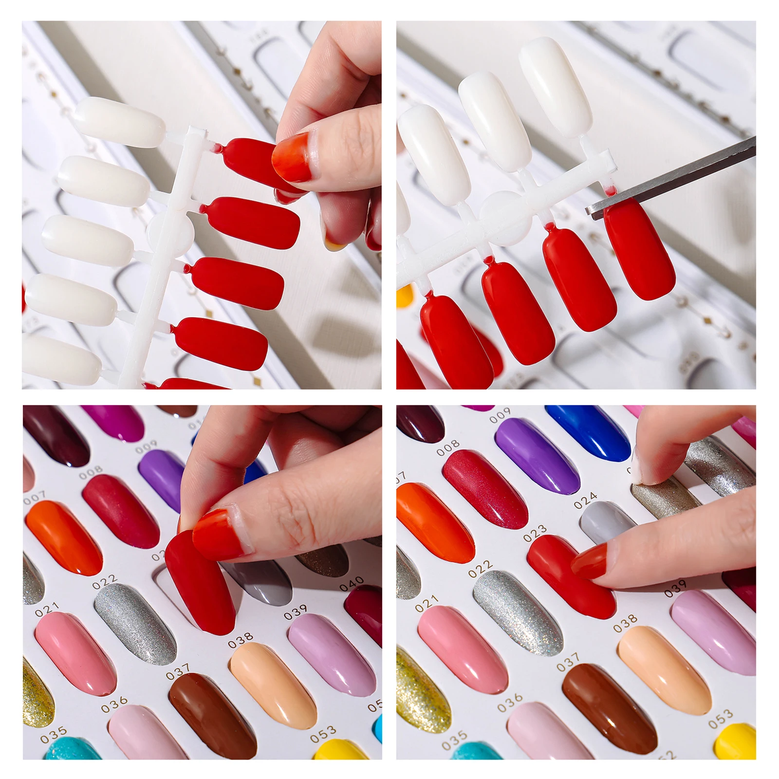 240 Nail Display Book Gel Polish Swatch Chart Salon Tools Showing Shelf Tip Presentoir Nail Art Tools Nail Sample Display Book