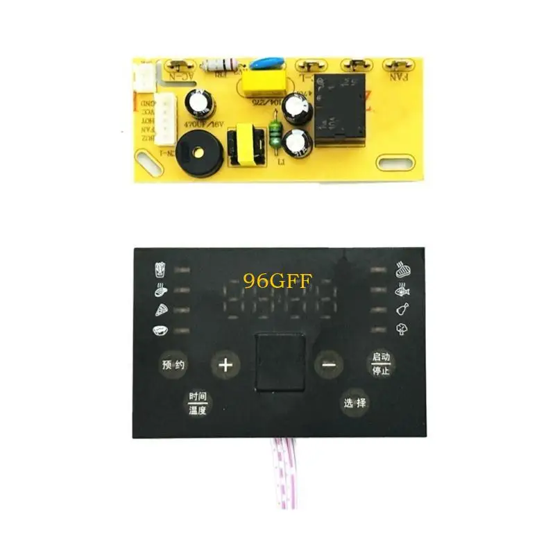 96GF Universally Air Frying Control Panel Precise Temperatures Control Durability Heatproof Plastic Material