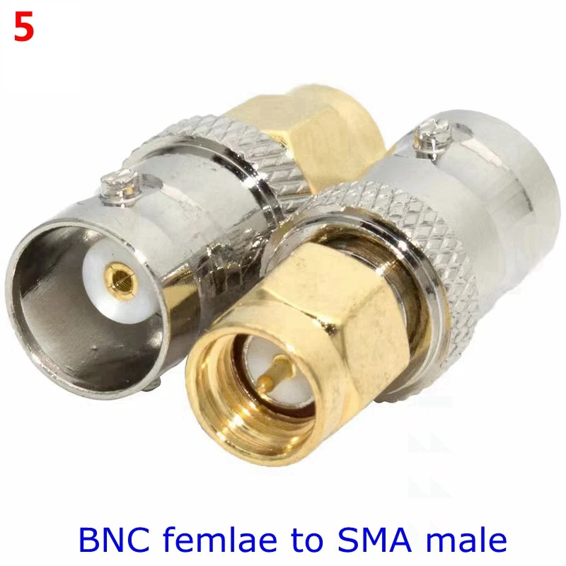 Q9 BNC Connector BNC Male Female To SMA UHF N Type PL259 SO239 BNC BANANA Male Female RF Connector Adapter Test Kit Copper Brass