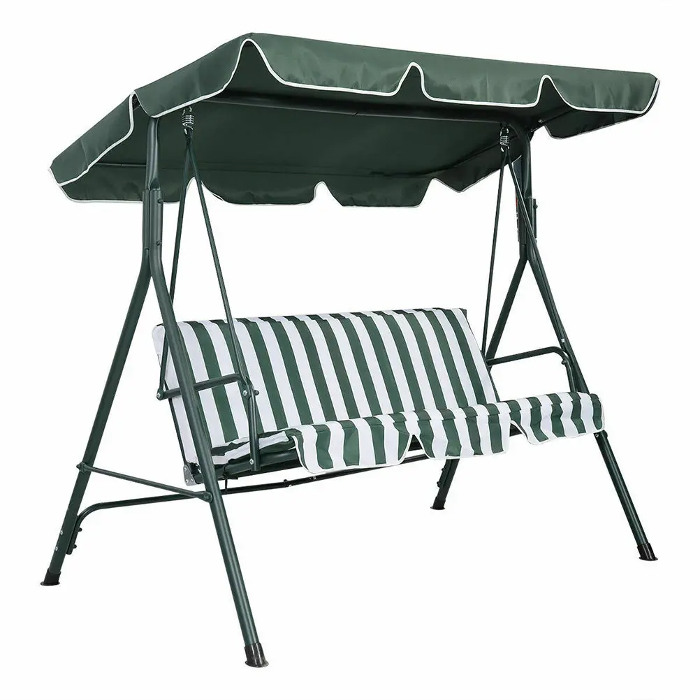 

Swing Canopy Replacement Garden Chair Cover Polyester Pa Coating Green Water Resistant Dustproof Swing Shade Cover