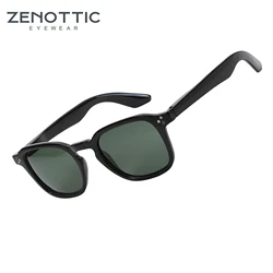 ZENOTTIC Retro Polarized Sunglasses for Men Womens - Classic Square Vintage Shades UV Protection Sun Glasses Trendy ZS2201