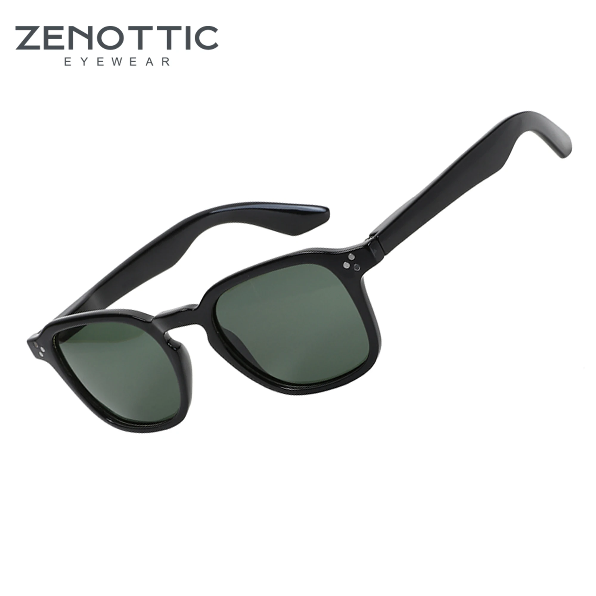 ZENOTTIC Retro Polarized Sunglasses for Men Womens - Classic Square Vintage Shades 100% UV Protection Sun Glasses Trendy ZS2201