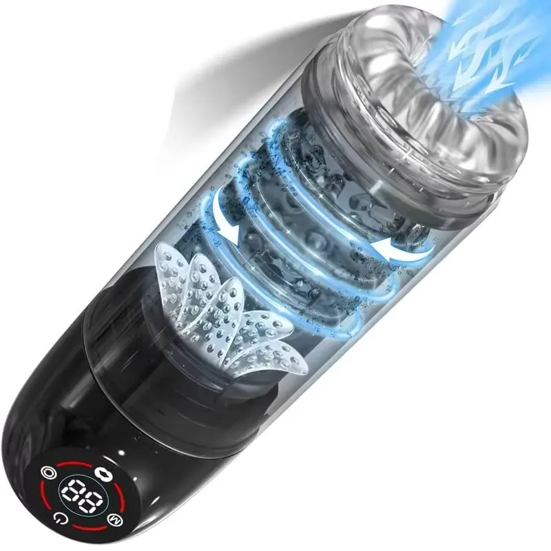 Automatic Male Masturbator Cup 7 Sucking Rotating Licking Modes Pocket Pussy Stroker Blowjob Penis Pump Sex Toys For Men