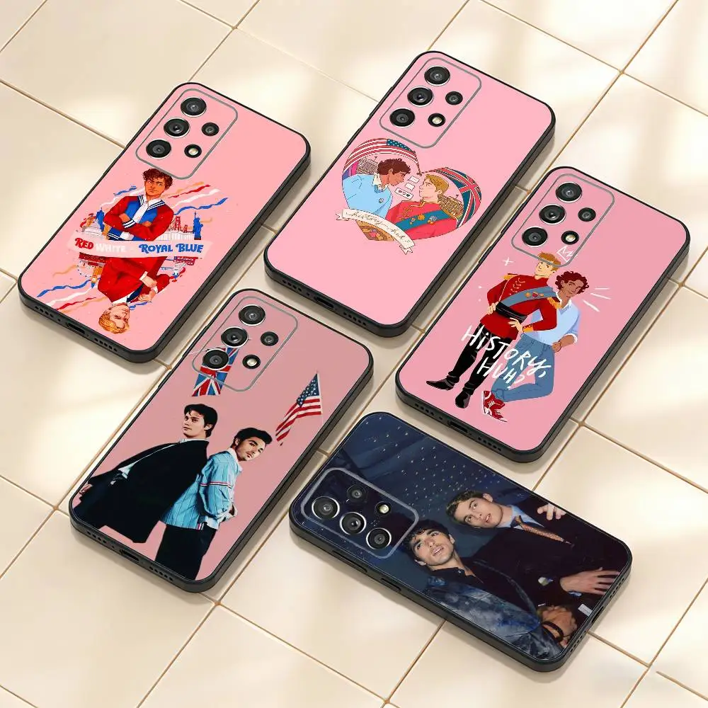 

R-Red W-White and royal blue Phone Case For Samsung S25,S24,S21,S22,S23,S30,Ultra,S20,Plus,Fe,Note,10,9,5G Black Cover