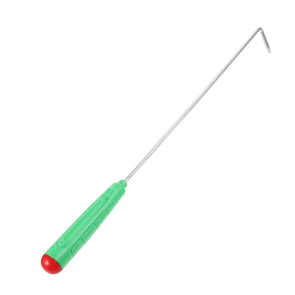 Camping Briquette Hook Indoor Fire Poker Pit Tongs Fireplace Briquettes Metal Plastic for