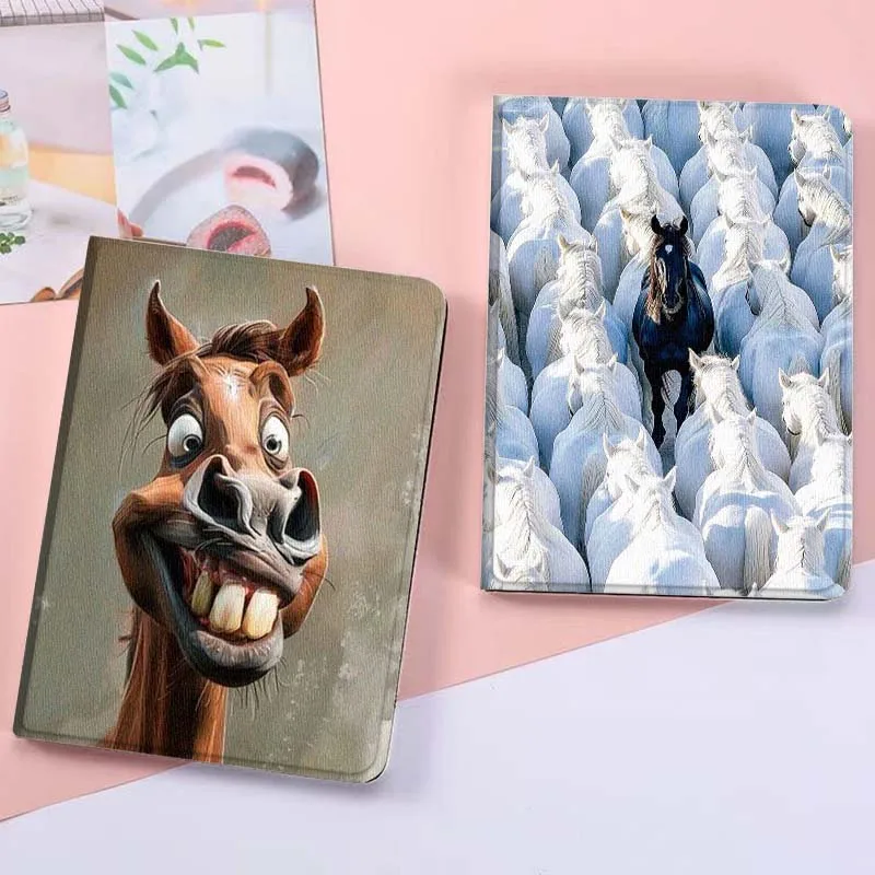 

Horse Art Cartoon Popular For Xiaoxin Lenovo Tab Pad K11 K10 M10 P11 3rd Plus Pro Legion Y700 Y900 Gen4 2 Tablet Case Gift