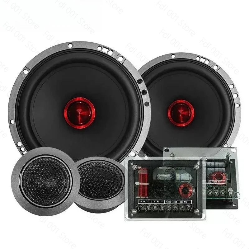 for /KUERL 6.5 Inch 2-Way High Quality Glass Fiber Car Speaker Set New Design Aluminium Frame Foam DC 12V for Car Audio Systems