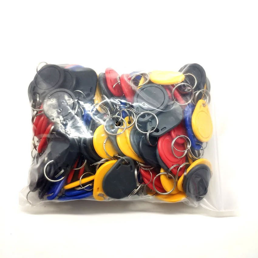 100pcs/Lot 13.56MHz Rewrite 0 Block UID RFID Tags Writable Keyfobs ISO14443A Key Fob Used to Copy Mif Card