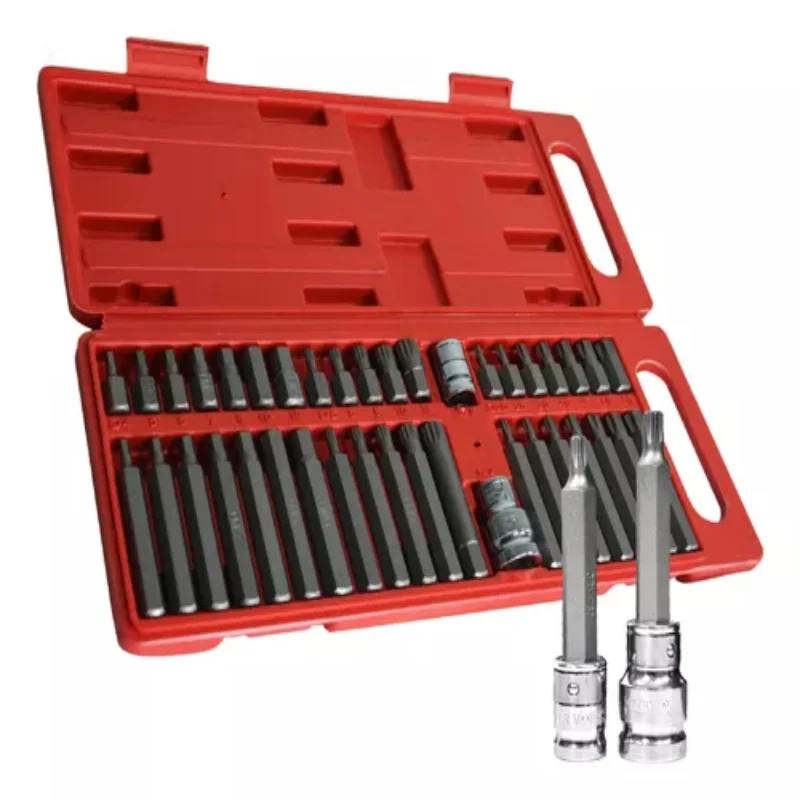 Multitoothed Torx Allen Bit Tool Set - 40 Piece Wrench Kit