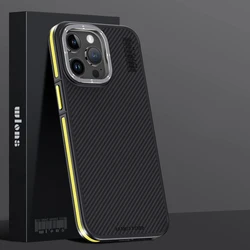 Conelz For 600D Kevlar Series Iphone pro 15 Pro Case with Magnetic  Metal Camera Ring Wrapped Edge for iPhone 15 pro max Case